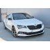 Накладка сплиттер на передний бампер на Skoda Superb III